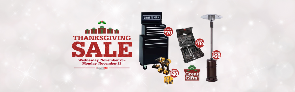 Sneades Thanksgiving Sale